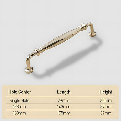 Comforsyco French Style Solid Brass Cabinet Pulls and Knobs