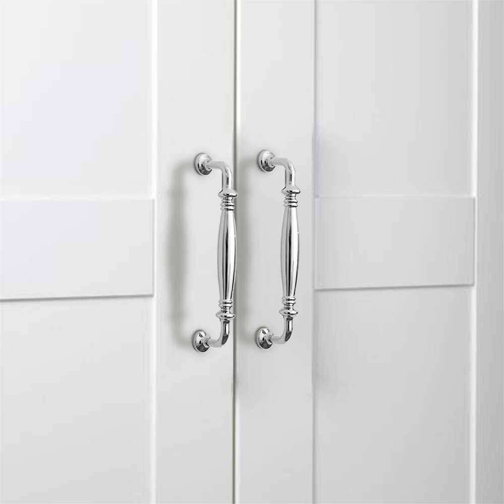 Comforsyco French Style Solid Brass Cabinet Pulls and Knobs