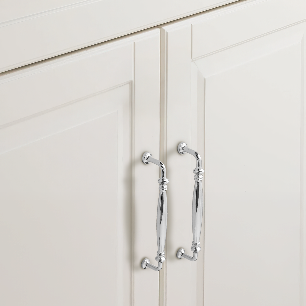Comforsyco French Style Solid Brass Cabinet Pulls and Knobs