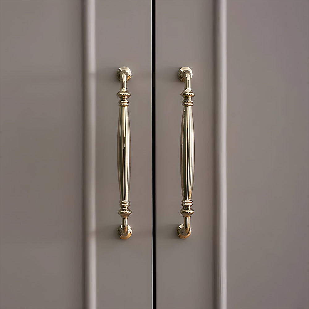 Comforsyco French Style Solid Brass Cabinet Pulls and Knobs