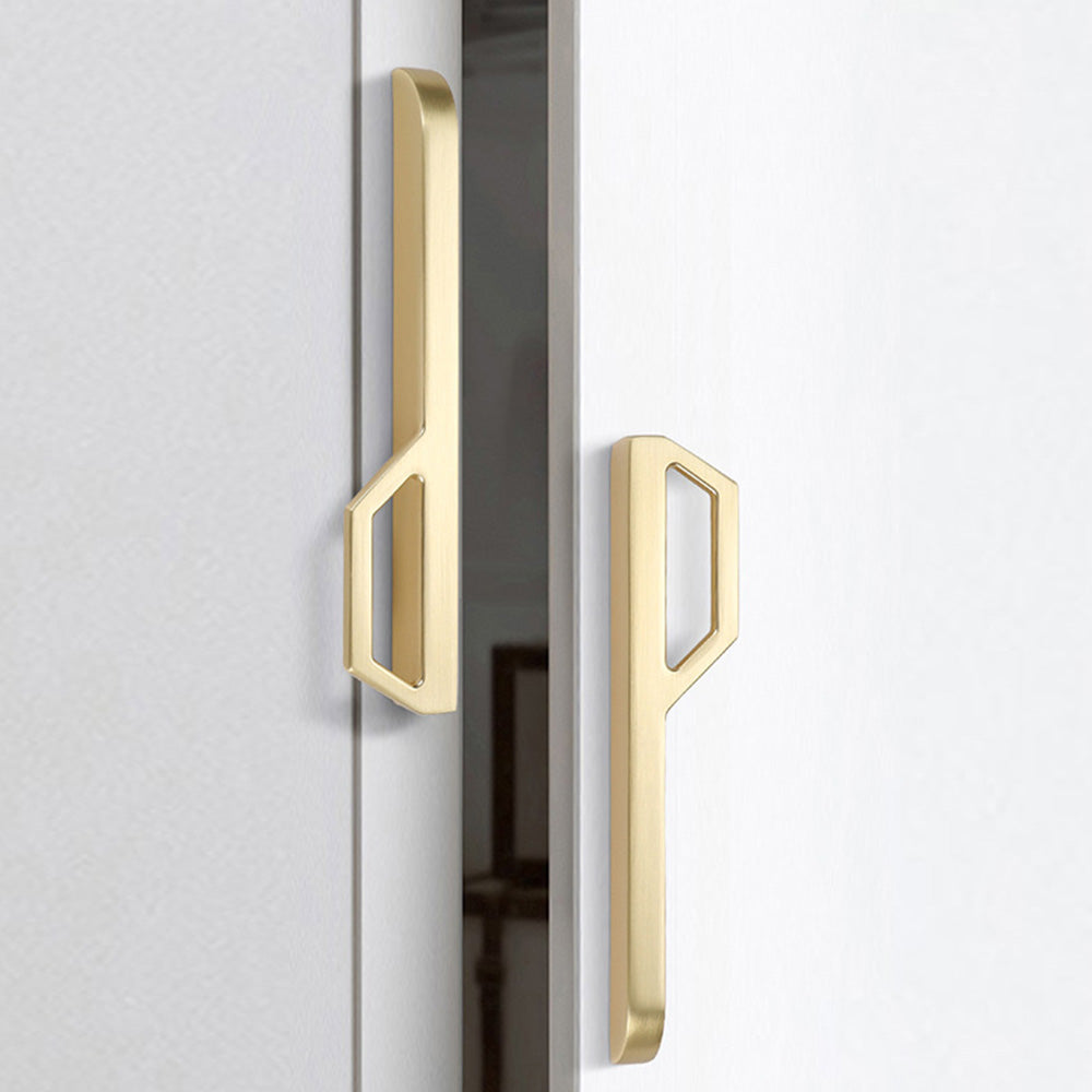 Comforsyco Geometric Flat Bar Cabinet Pulls and Drawer Handles