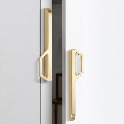 Comforsyco Geometric Flat Bar Cabinet Pulls and Drawer Handles