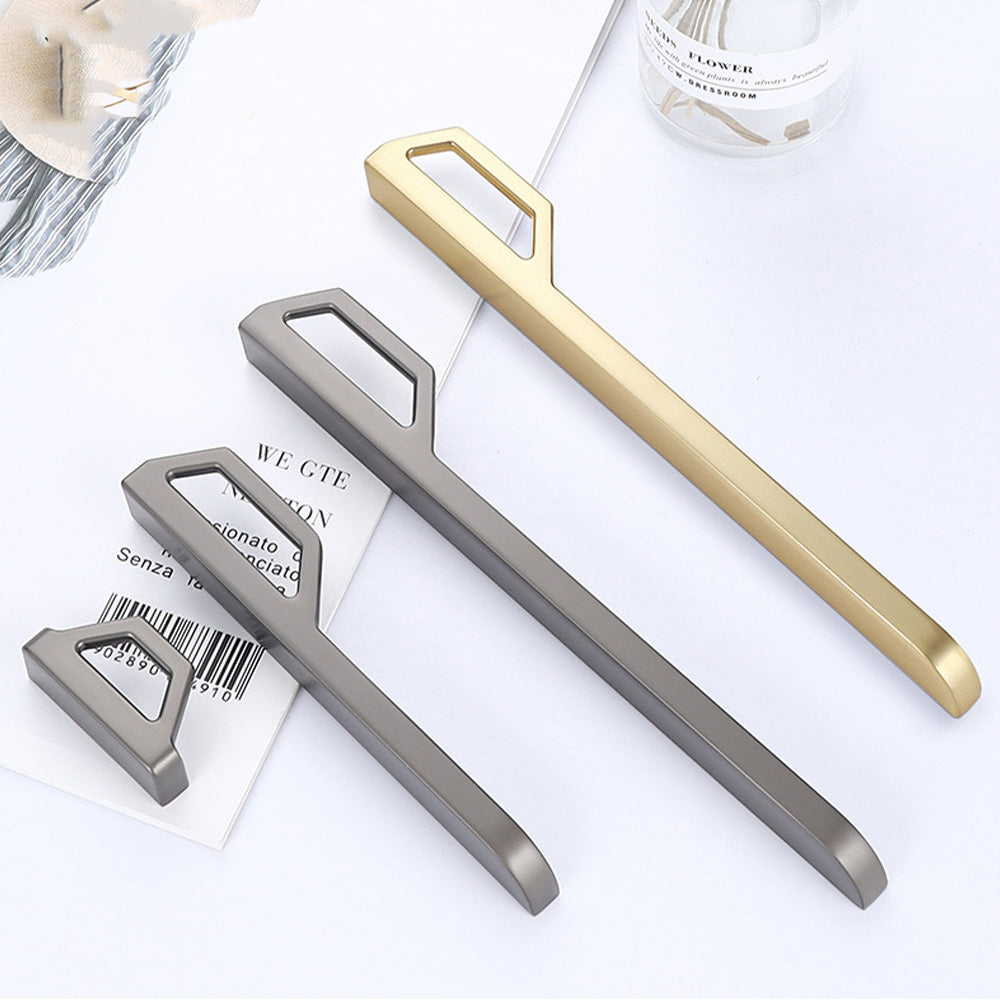 Comforsyco Geometric Flat Bar Cabinet Pulls and Drawer Handles