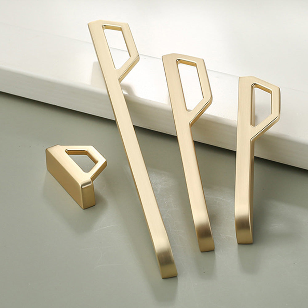 Comforsyco Geometric Flat Bar Cabinet Pulls and Drawer Handles