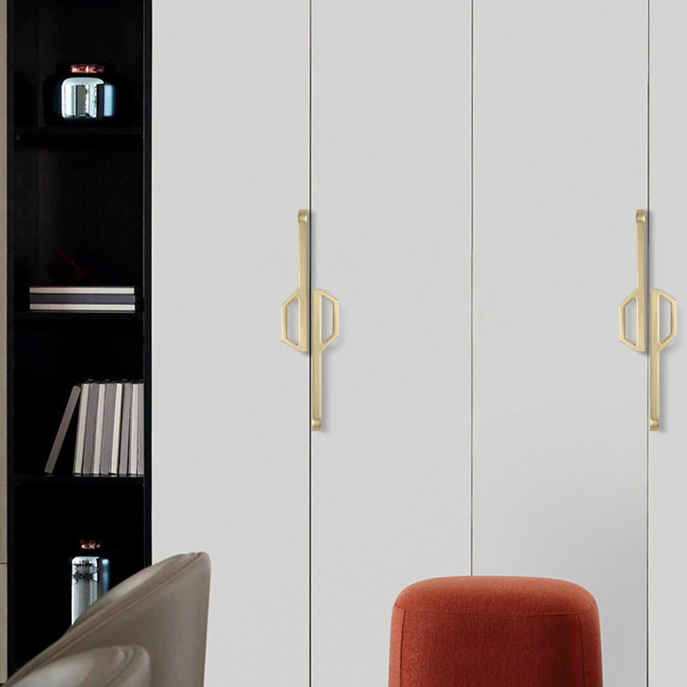 Comforsyco Geometric Flat Bar Cabinet Pulls and Drawer Handles