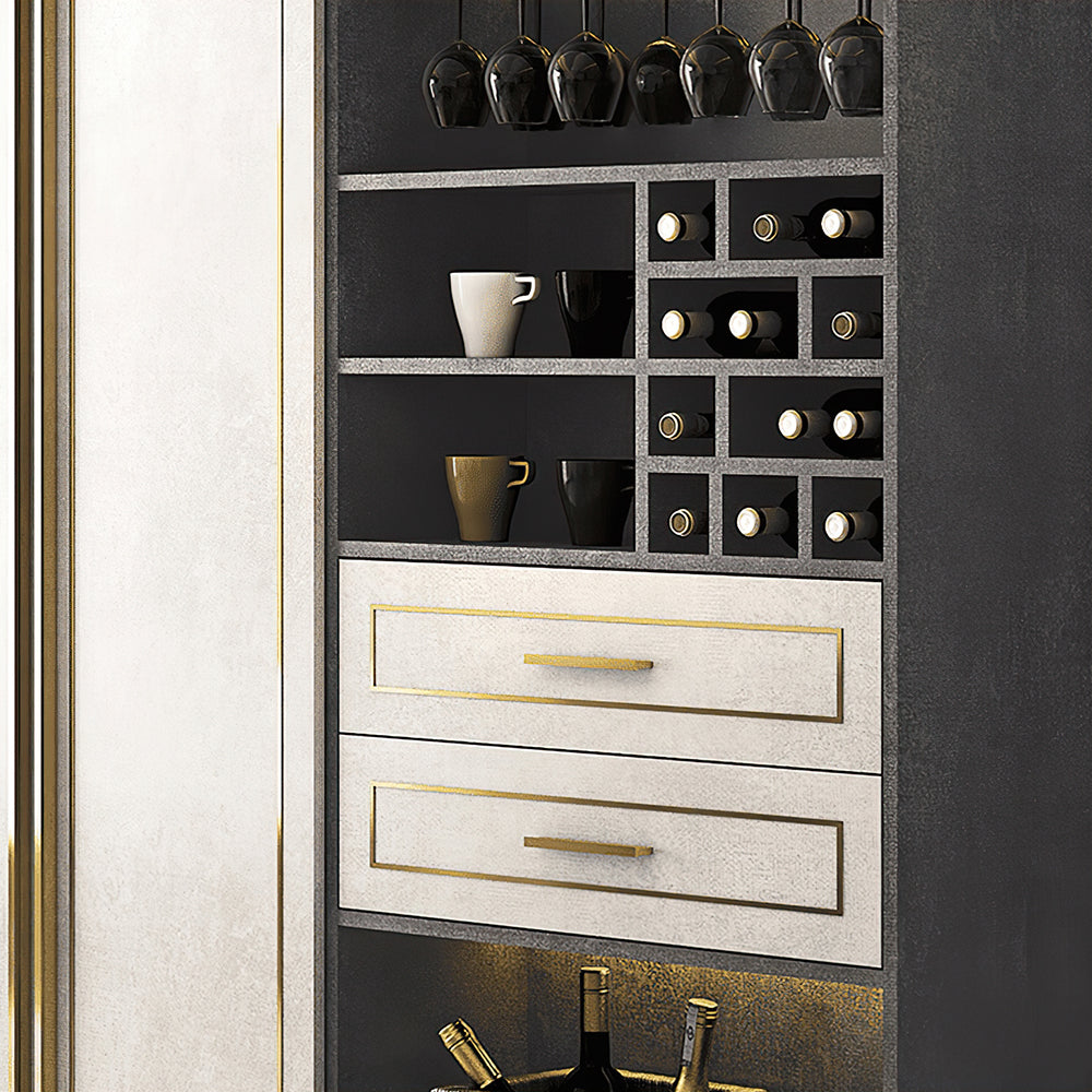Comforsyco Gold Aluminum Edge Cabinet Handles and Drawer Pulls