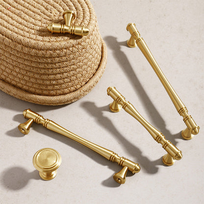 Comforsyco Gold Antique Brass Cabinet Pulls and Knobs