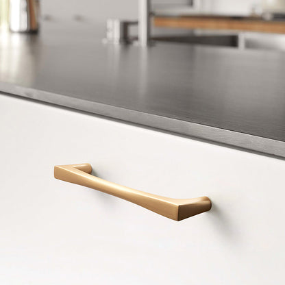 Comforsyco Gold Arched Cabinet Handles and Round Knobs