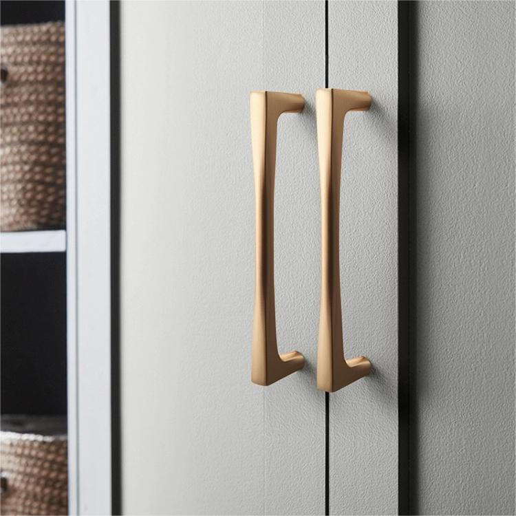 Comforsyco Gold Arched Cabinet Handles and Round Knobs