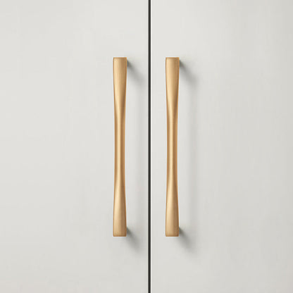 Comforsyco Gold Arched Cabinet Handles and Round Knobs
