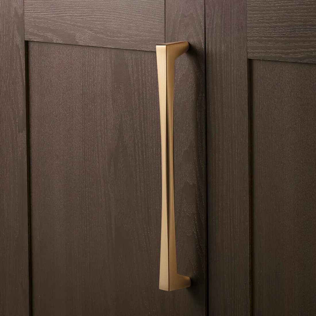 Comforsyco Gold Arched Cabinet Handles and Round Knobs
