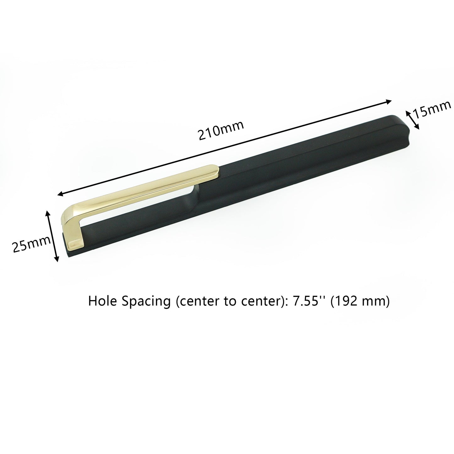 Comforsyco Gold Black Hollow Wardrobe Pulls