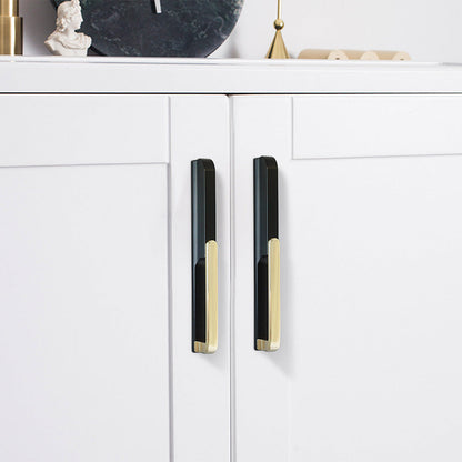 Comforsyco Gold Black Hollow Wardrobe Pulls