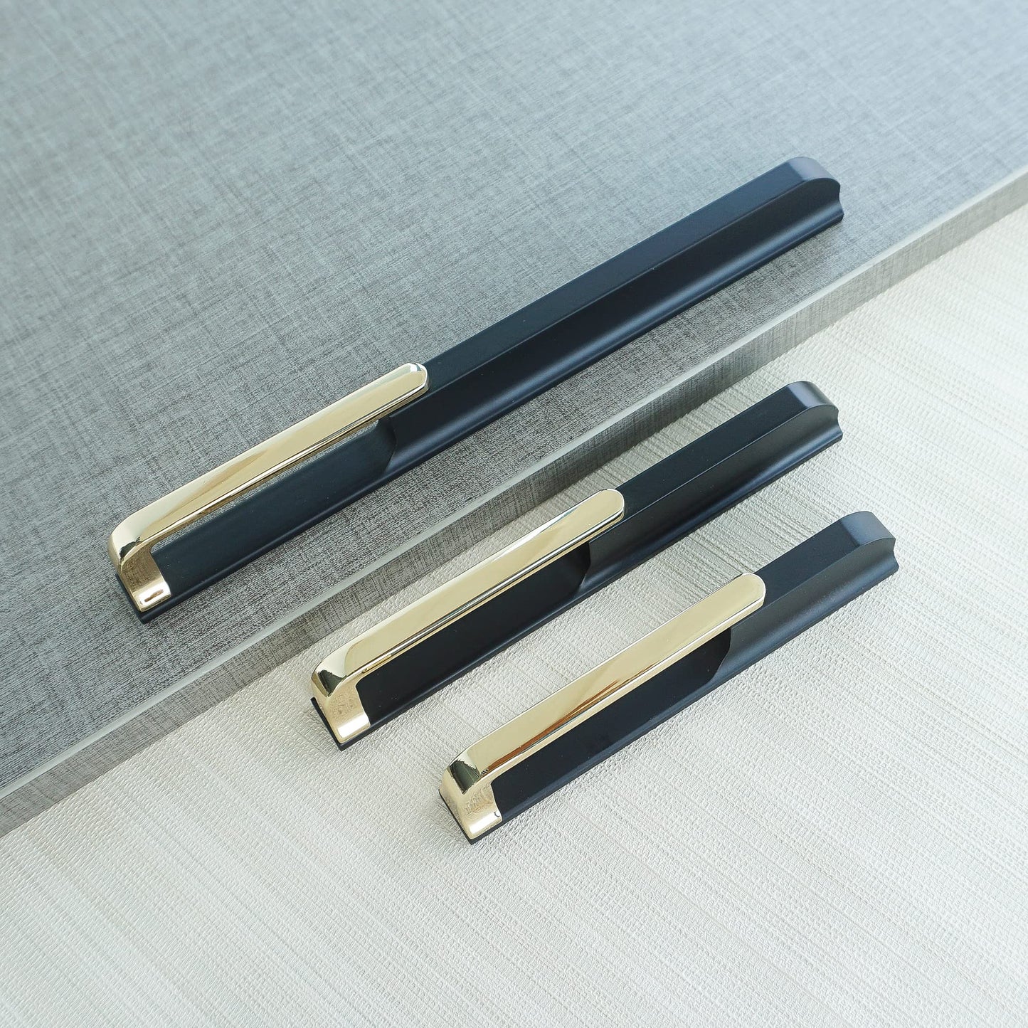 Comforsyco Gold Black Hollow Wardrobe Pulls