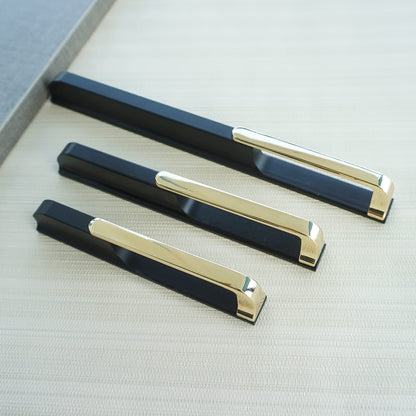 Comforsyco Gold Black Hollow Wardrobe Pulls
