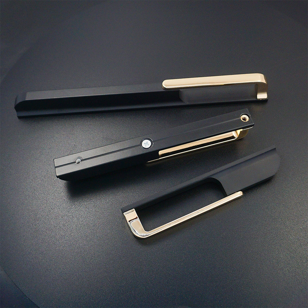 Comforsyco Gold Black Hollow Wardrobe Pulls