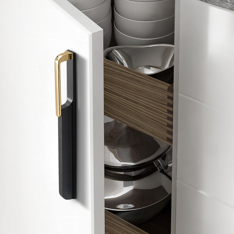 Comforsyco Gold Black Hollow Wardrobe Pulls