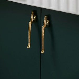 Comforsyco Gold Brass European Thinker Cabinet Pulls And Knobs