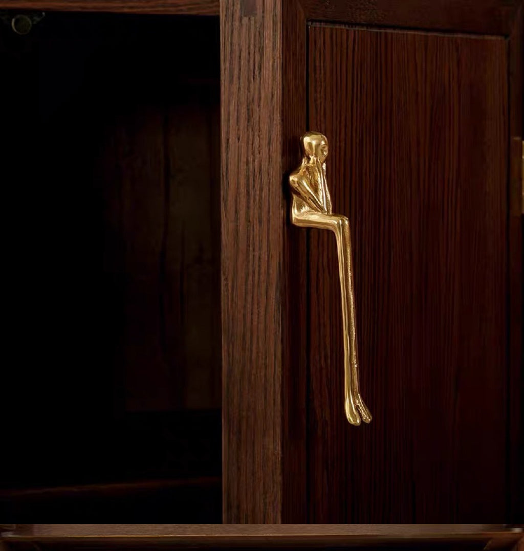 Comforsyco Gold Brass European Thinker Cabinet Pulls And Knobs