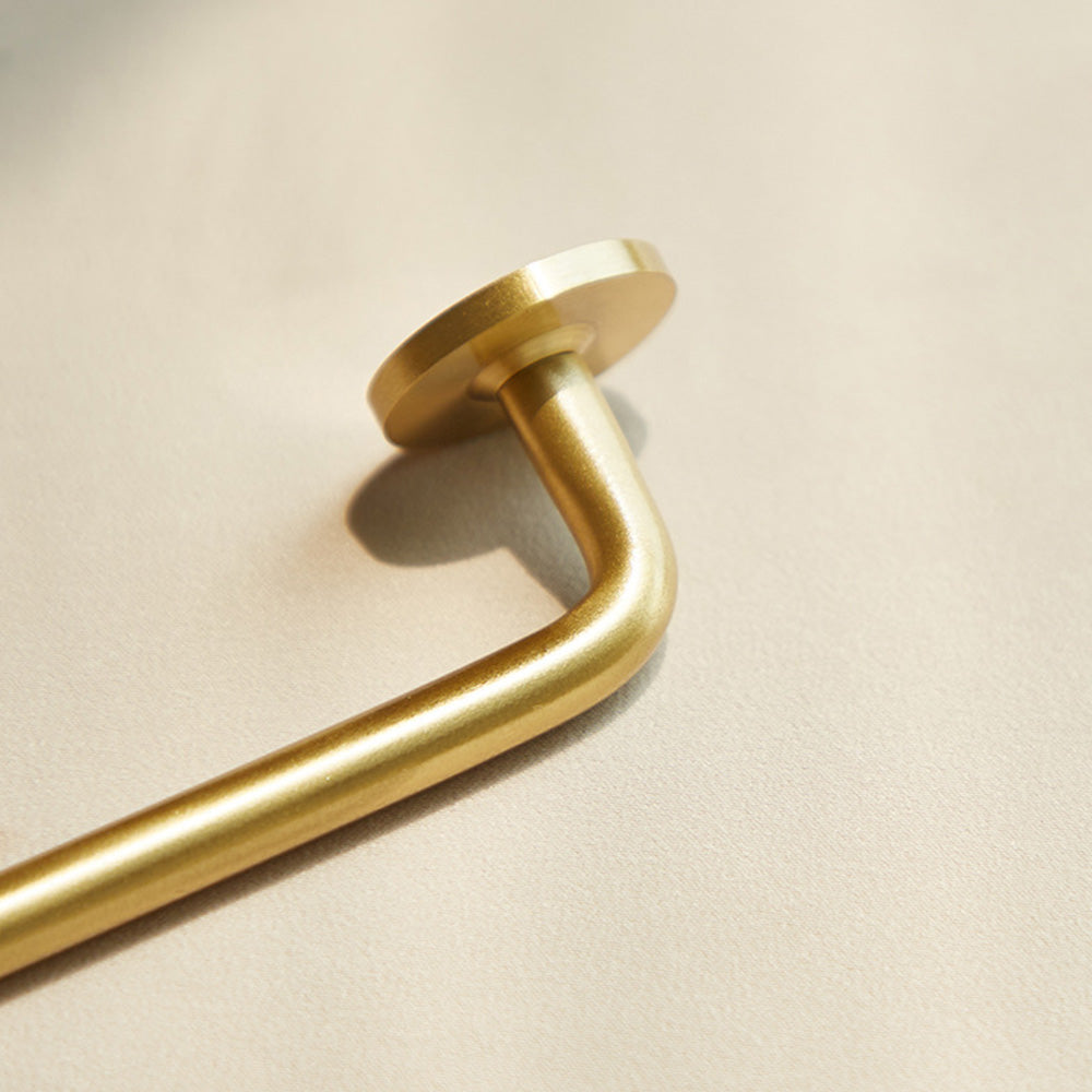 Comforsyco Gold Brass Round Bar Cabinet Handles and Drawer Pulls