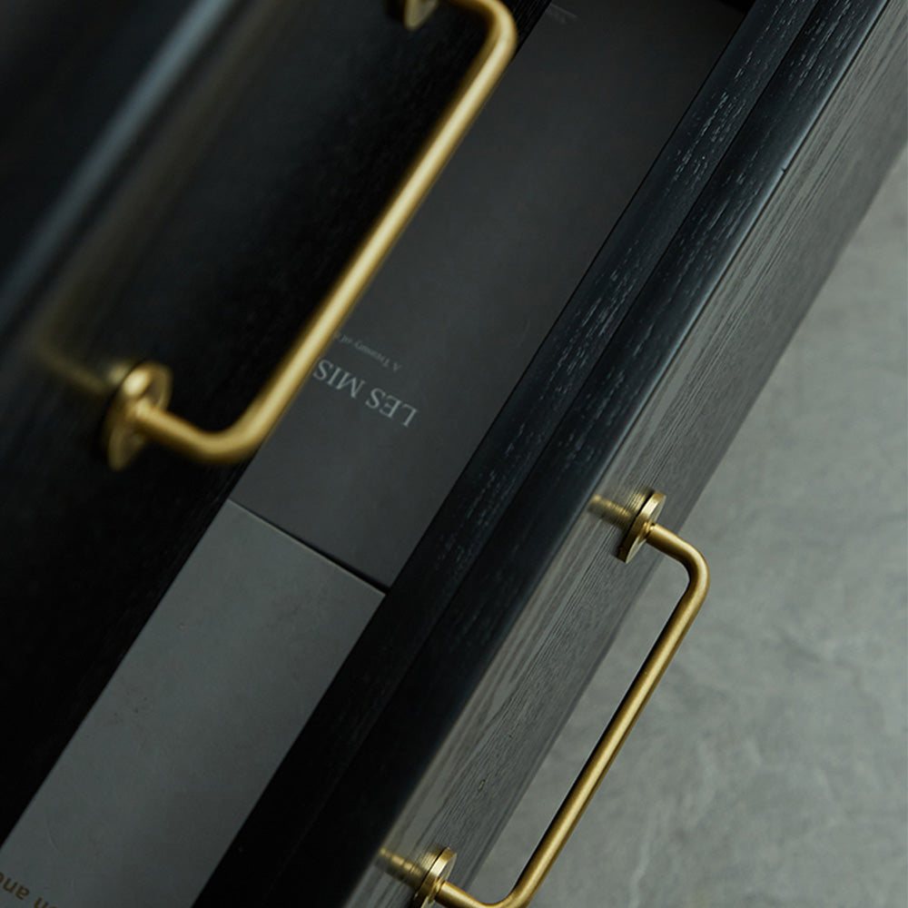 Comforsyco Gold Brass Round Bar Cabinet Handles and Drawer Pulls