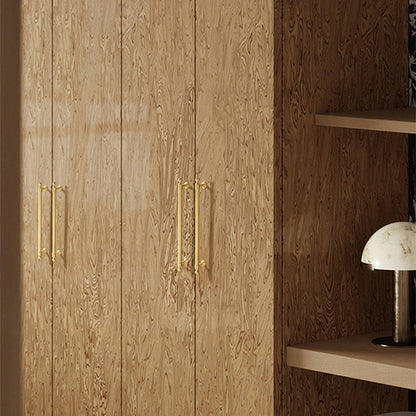 Comforsyco Gold Brass Round Bar Cabinet Handles with Ball Finials