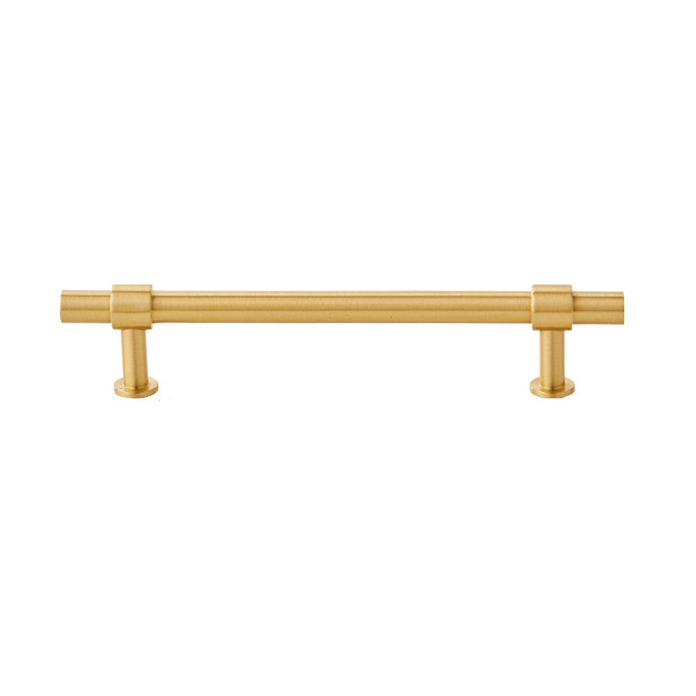 Comforsyco Gold Brass T-Bar Cabinet Handles and Matching Knobs