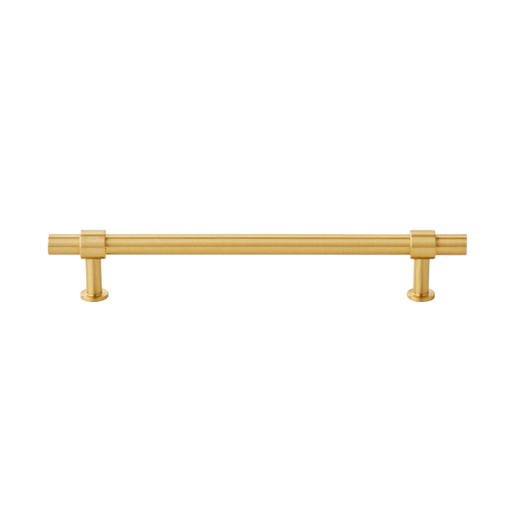 Comforsyco Gold Brass T-Bar Cabinet Handles and Matching Knobs