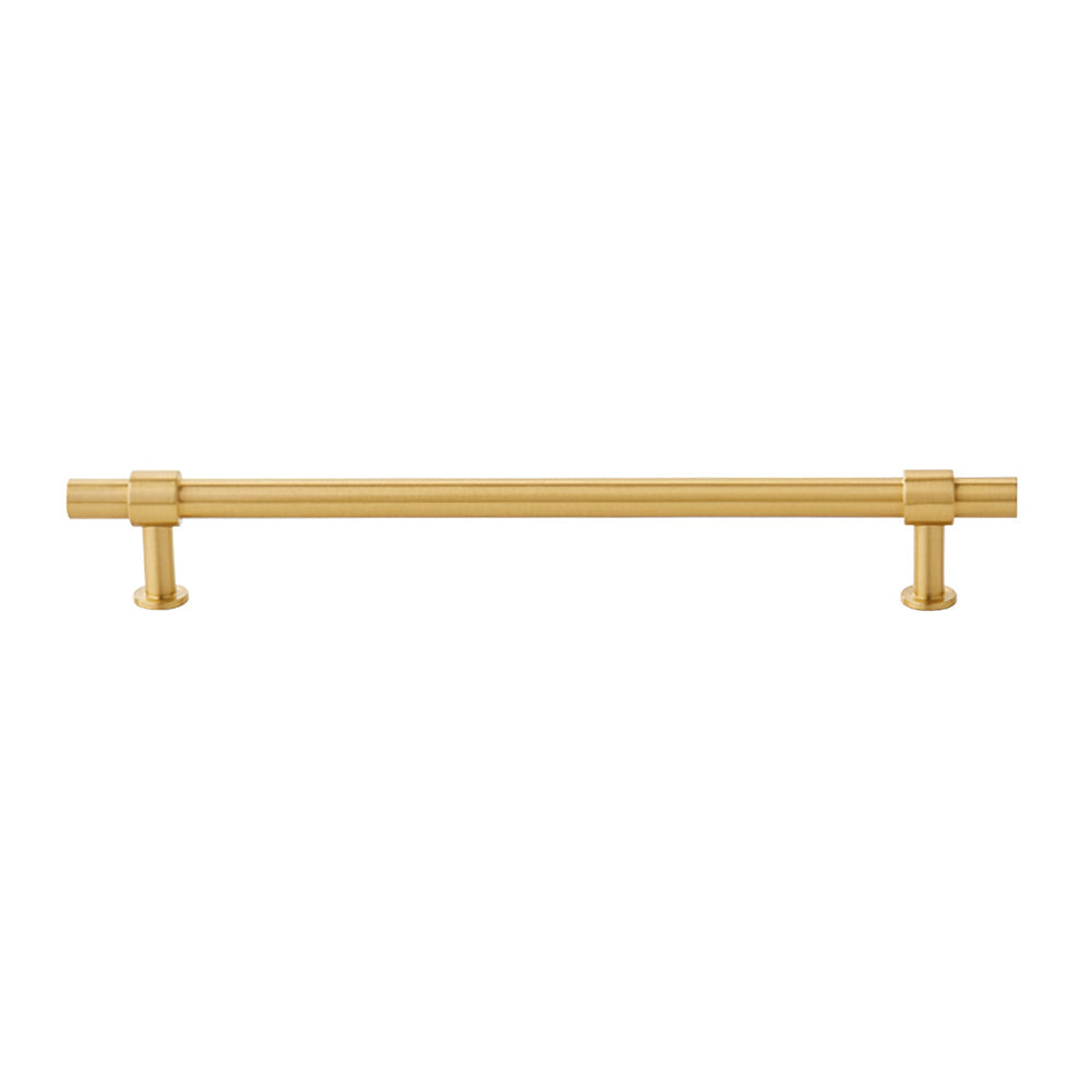 Comforsyco Gold Brass T-Bar Cabinet Handles and Matching Knobs
