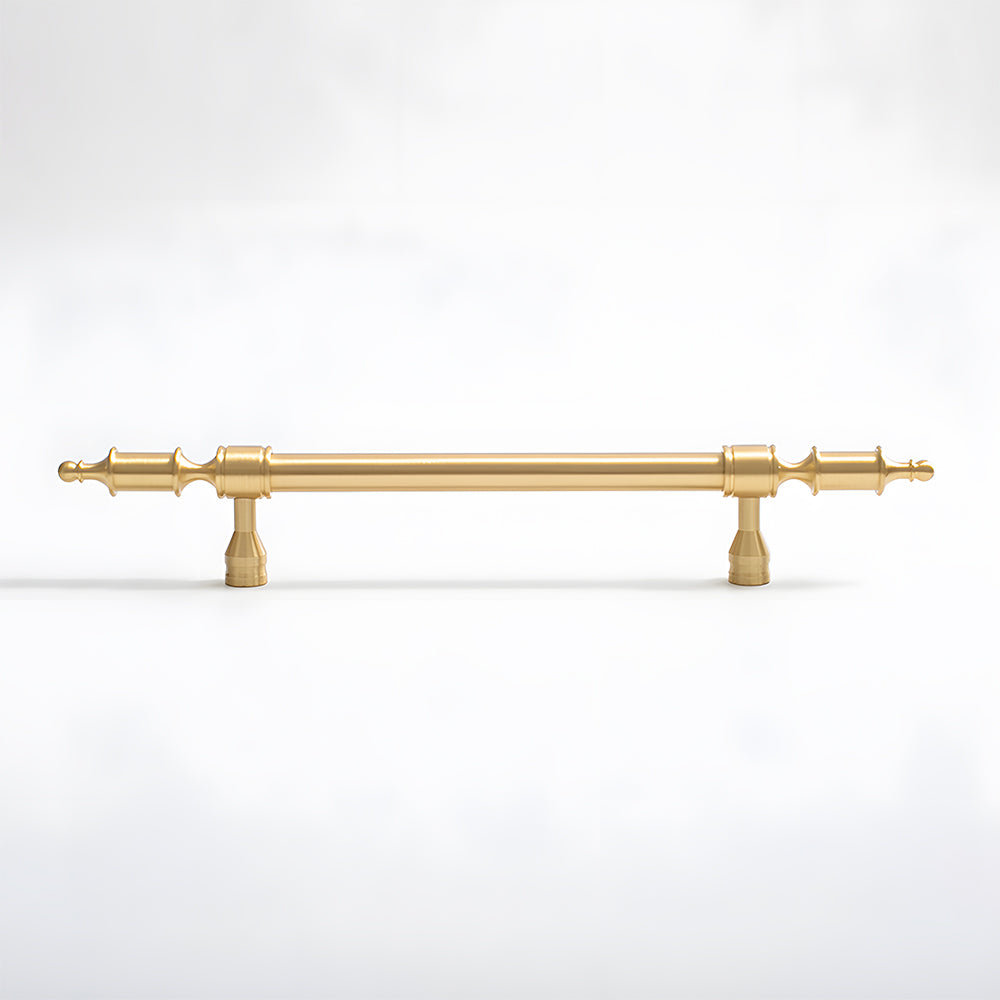 Comforsyco Gold Brass Turned Bar Cabinet Pulls and Knobs