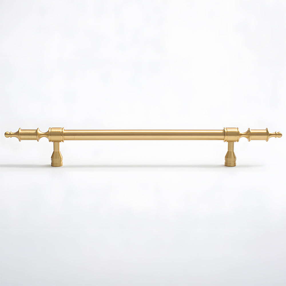 Comforsyco Gold Brass Turned Bar Cabinet Pulls and Knobs
