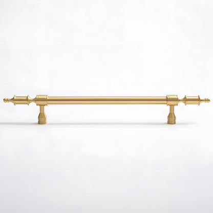 Comforsyco Gold Brass Turned Bar Cabinet Pulls and Knobs