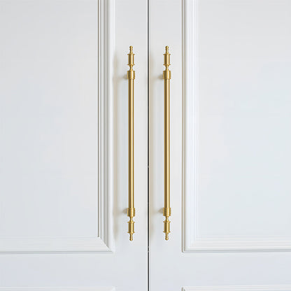 Comforsyco Gold Brass Turned Bar Cabinet Pulls and Knobs