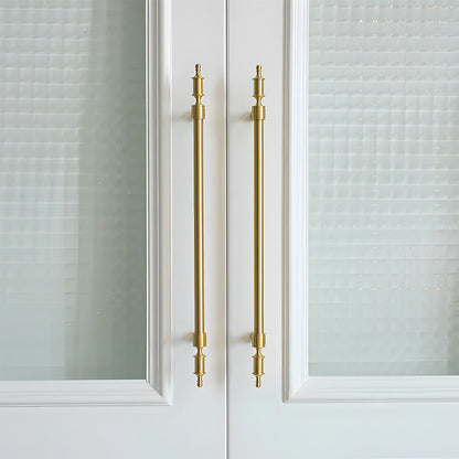 Comforsyco Gold Brass Turned Bar Cabinet Pulls and Knobs