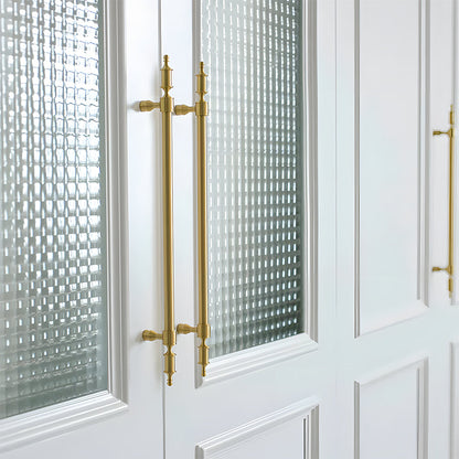 Comforsyco Gold Brass Turned Bar Cabinet Pulls and Knobs