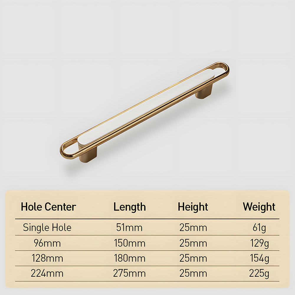 Comforsyco Gold Cabinet Pulls and Knobs with Color Insert