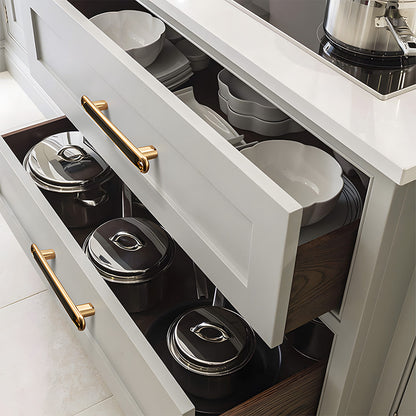 Comforsyco Gold Cabinet Pulls and Knobs with Color Insert