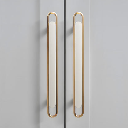 Comforsyco Gold Cabinet Pulls and Knobs with Color Insert