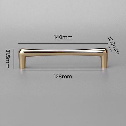 Comforsyco Gold D-Shaped Cabinet Pulls and Knobs for Wardrobes