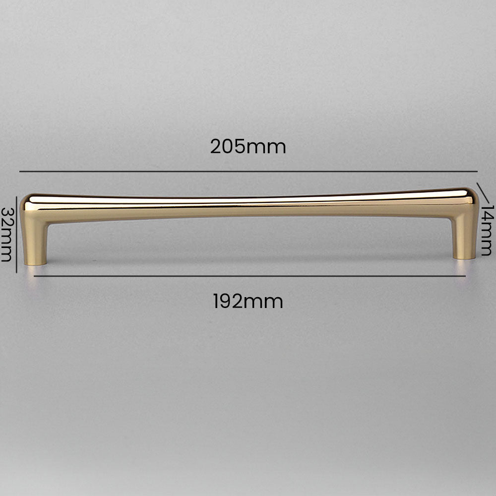 Comforsyco Gold D-Shaped Cabinet Pulls and Knobs for Wardrobes