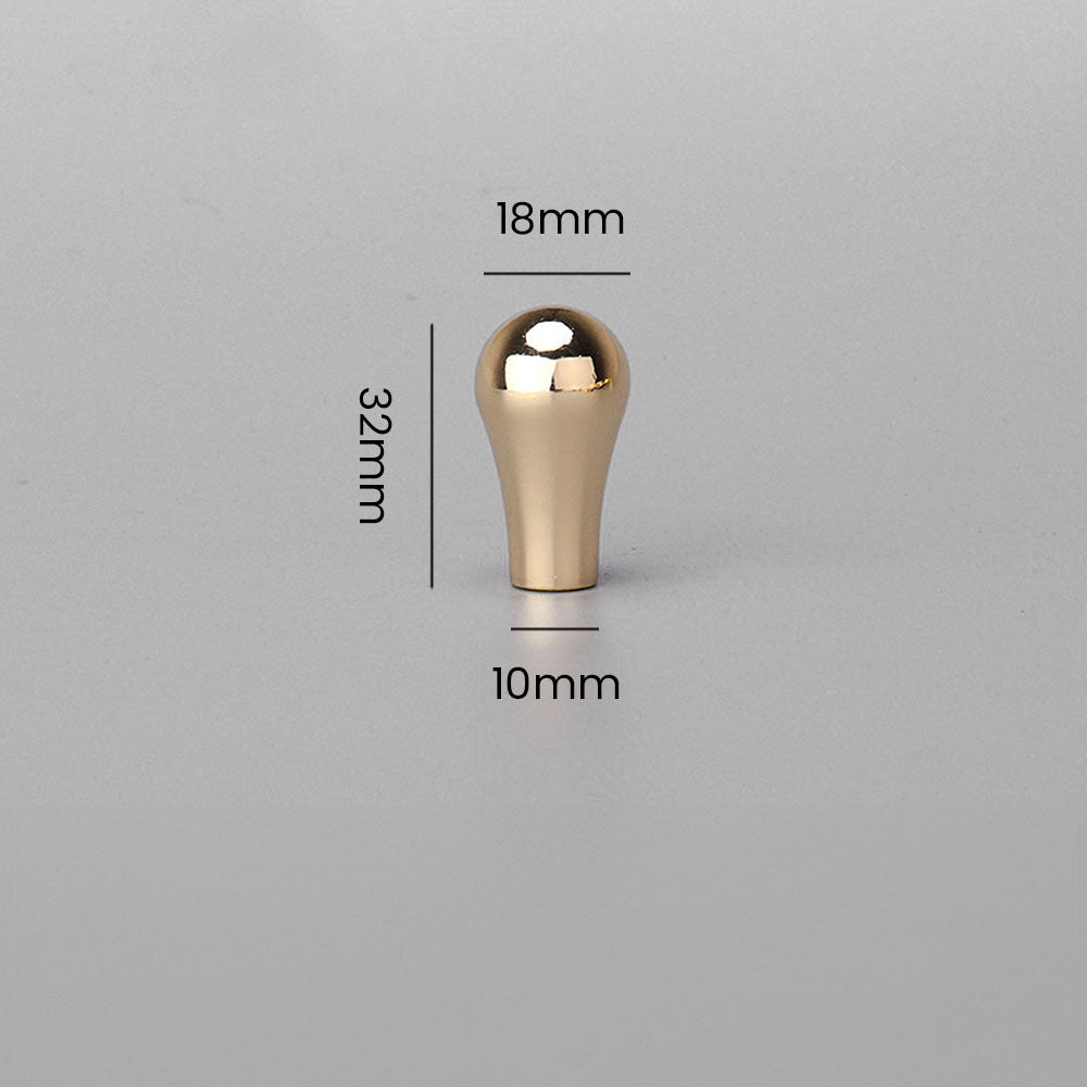 Comforsyco Gold D-Shaped Cabinet Pulls and Knobs for Wardrobes