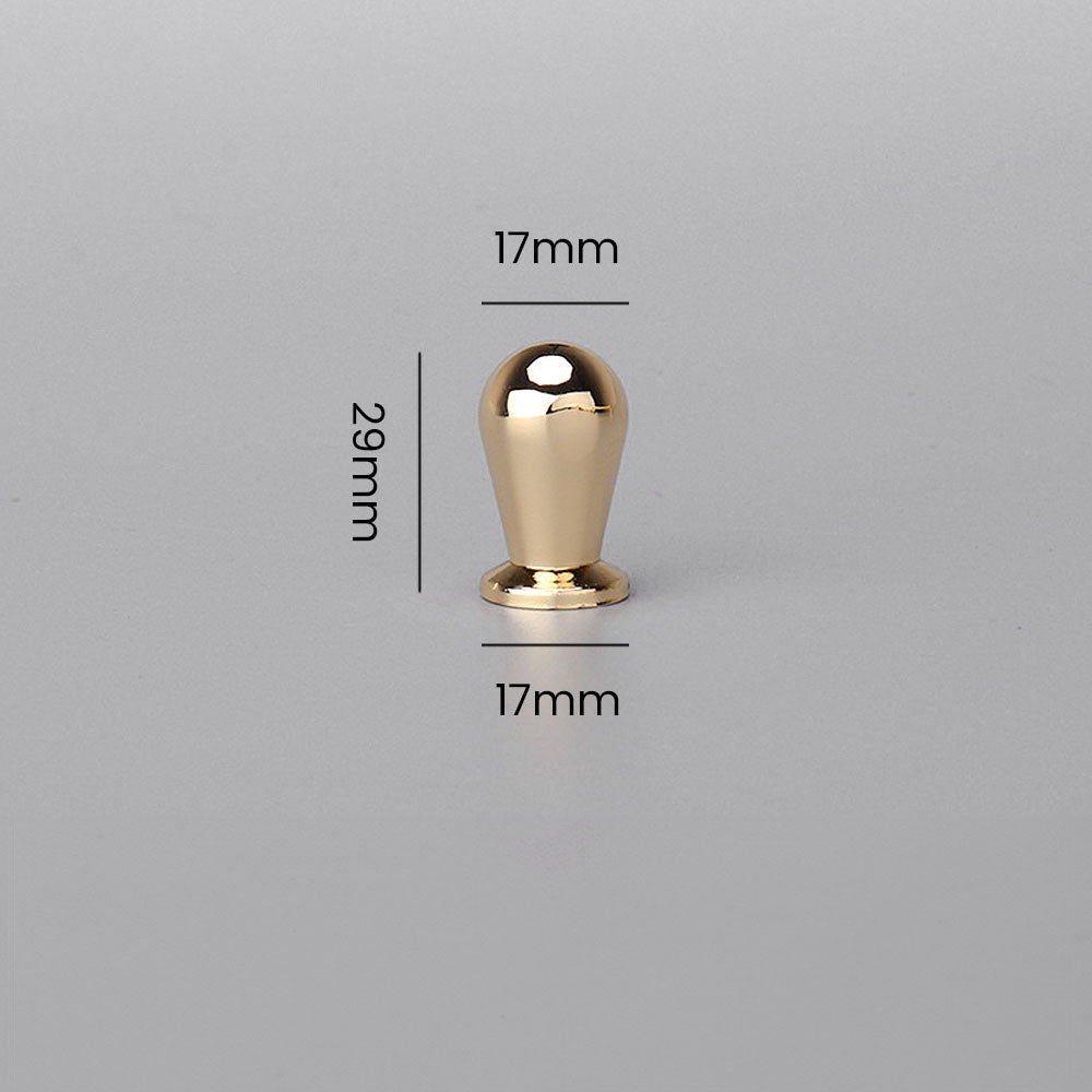 Comforsyco Gold D-Shaped Cabinet Pulls and Knobs for Wardrobes