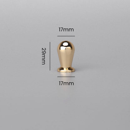 Comforsyco Gold D-Shaped Cabinet Pulls and Knobs for Wardrobes