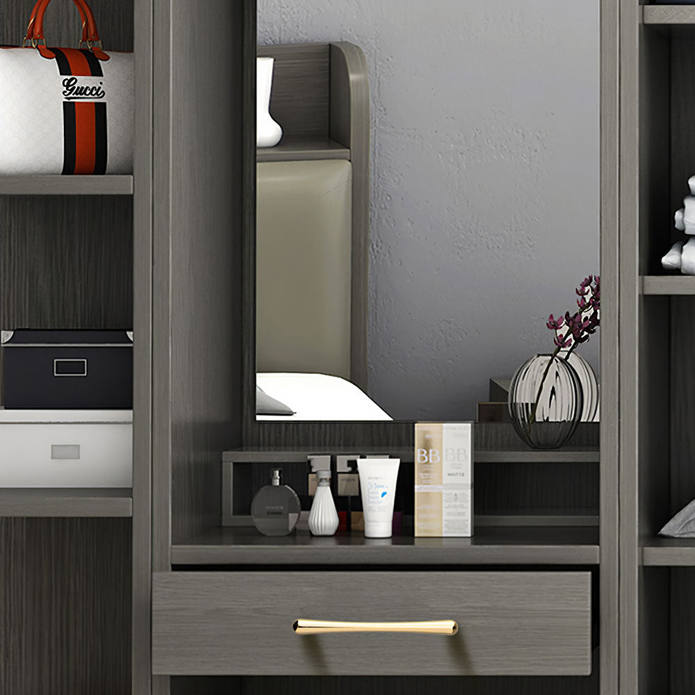Comforsyco Gold D-Shaped Cabinet Pulls and Knobs for Wardrobes