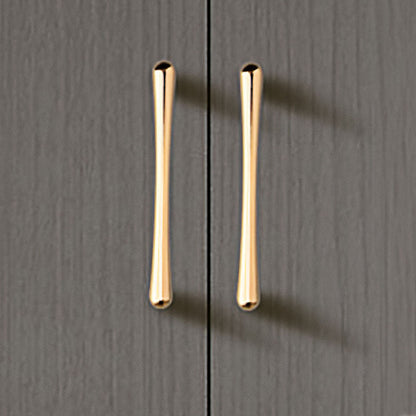 Comforsyco Gold D-Shaped Cabinet Pulls and Knobs for Wardrobes