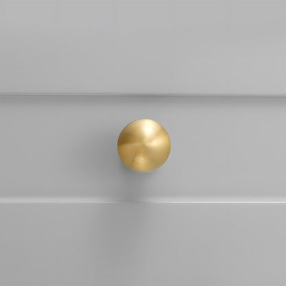 Comforsyco Gold-Finish Turned Brass Cabinet Handles and Knobs for Wardrobes