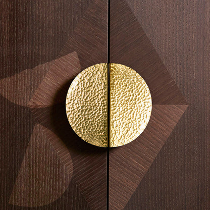 Comforsyco Gold Half Moon Cabinet Pulls, Solid Brass Drawer Handles