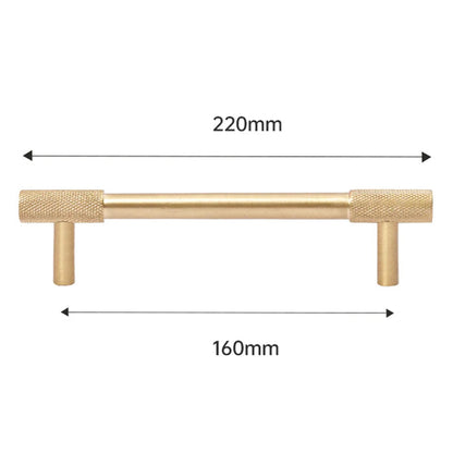 Comforsyco Gold Knurled Cabinet Handles, Drawer Pulls and Knobs