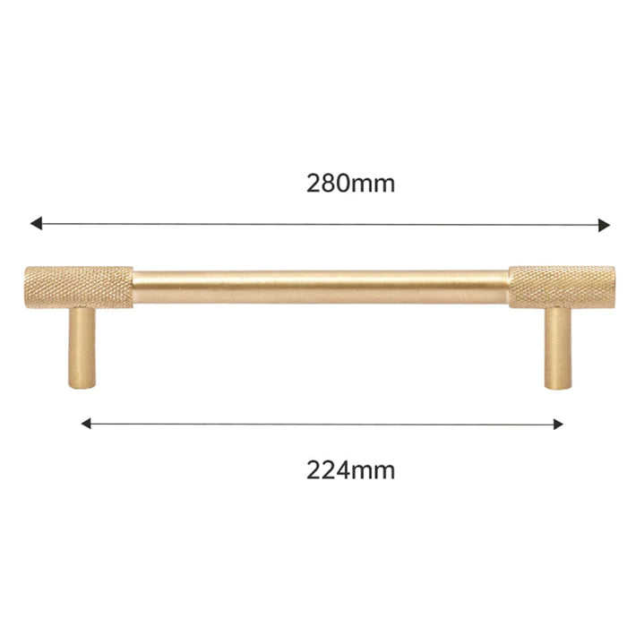 Comforsyco Gold Knurled Cabinet Handles, Drawer Pulls and Knobs
