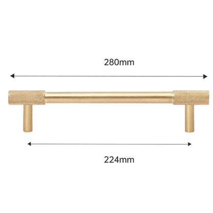 Comforsyco Gold Knurled Cabinet Handles, Drawer Pulls and Knobs